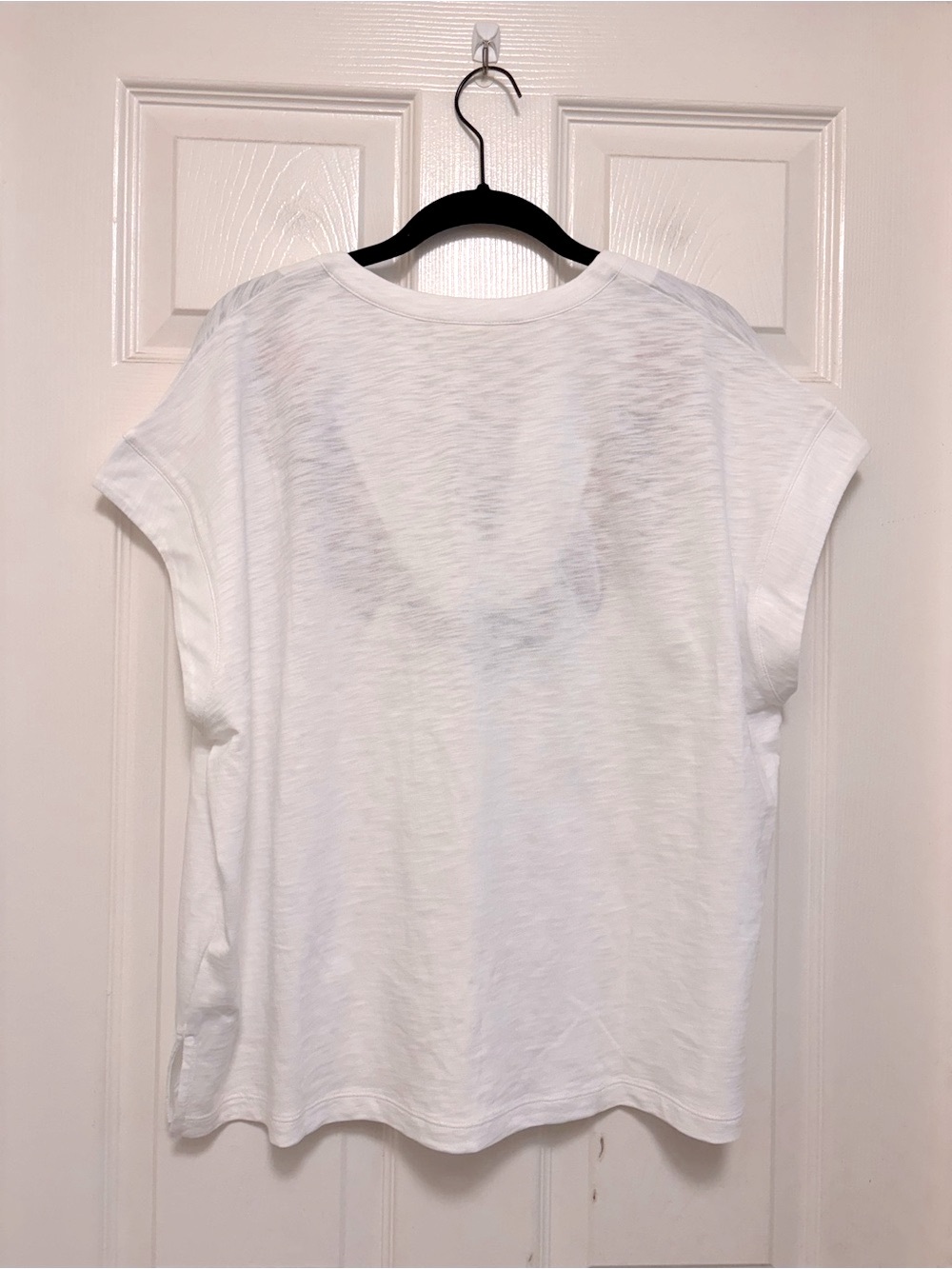 NWT Boden Nina Embroidered Notch T-shirt in White Multi Embroidery - Picture 9 of 10